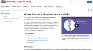 National Cancer Institute Example